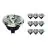 Flerpack 10x Noxion Lucent LED Spot GU10 AR111 12W 600lm 40D - 927 Extra Varm Vit | Bästa färgåtergivning - Dimbar - Ersättare 50W