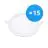 Flerpack 15x Bright Choice LED Downlight UltraSlim 15W 1200lm 110D - 840 Kallvit | 190mm - Utskärning   175mm