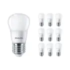 Flerpack 10x Philips Corepro LED Lustre E27 boll Matt 2.8W 250lm - 827 Extra Varm Vit | Ersättare 25W